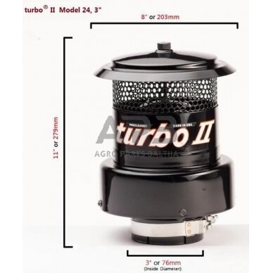 Oro filtras  turbo® 2, Tipas 24-3", 211024000 1