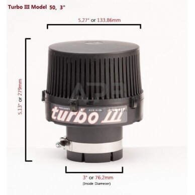 Oro filtras  turbo® 3, Tipas 50-3", 211330000 1