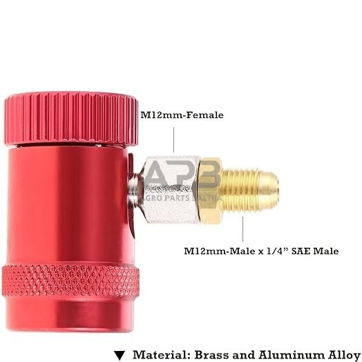 Oro kondicionierių R1234yf jungtys 1/4" su coliniu išoriniu sriegiu 2vnt. 3 Oro kondicionierių R1234yf jungtys 1/4" su coliniu išoriniu sriegiu 2vnt. 3