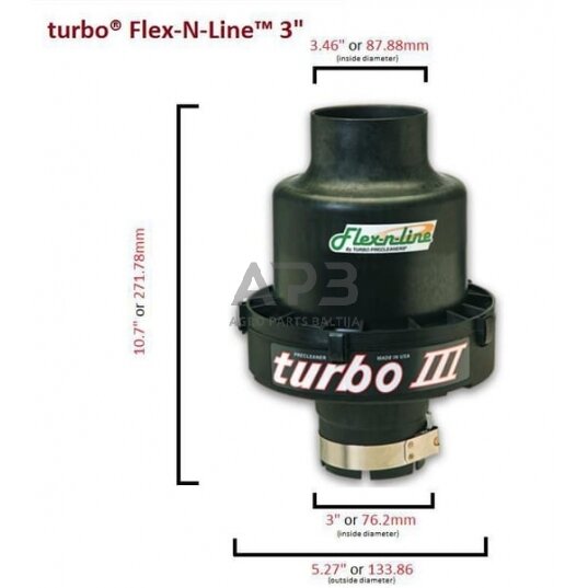Oro filtras turbo® 3, Tipas 50-3", 211330002 1 Oro filtras turbo® 3, Tipas 50-3", 211330002 1