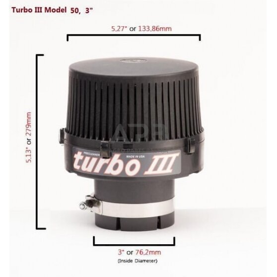 Oro filtras turbo® 3, Tipas 50-3", 211330000 1 Oro filtras turbo® 3, Tipas 50-3", 211330000 1