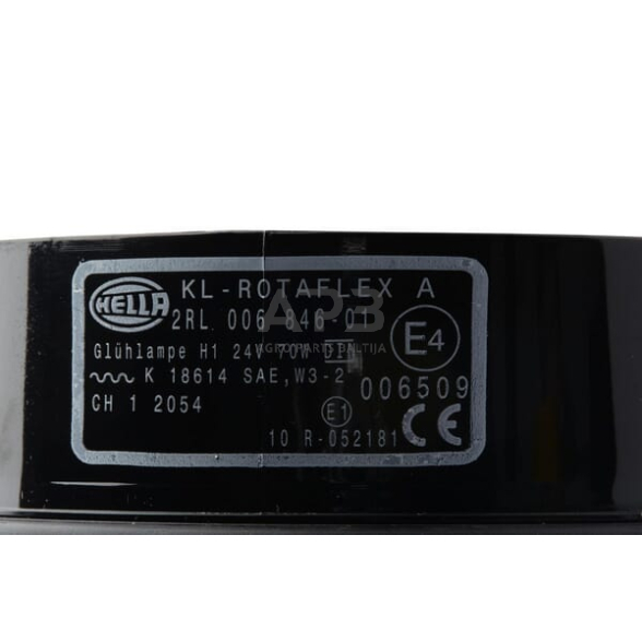 Oranžinis švyturėlis Halogen 24V Ø 135mm x 222mm Hella 2RL006846011 4 Oranžinis švyturėlis Halogen 24V Ø 135mm x 222mm Hella 2RL006846011 4