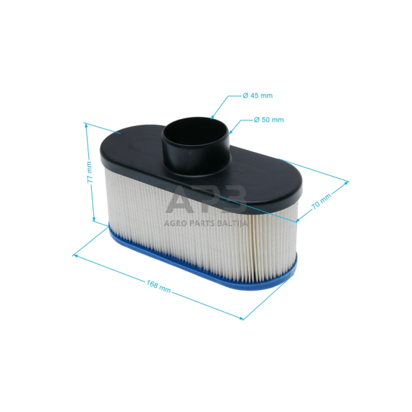 Oro filtras Bobcat 11013-7049, 11013-7047, 99999-0384, 110137049, 110137047, 999990384, išmatavimai 168 x 70 x 76 mm 2