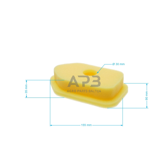 Oro filtras Briggs & Stratton Classic, Quattro nuo 3AG iki 4AG 090100, 092500, 092900, 093900, 095900, 096500, 096900, 098900, 09C900, 09D900, 09H900, 10A900 272235, 272235S 3