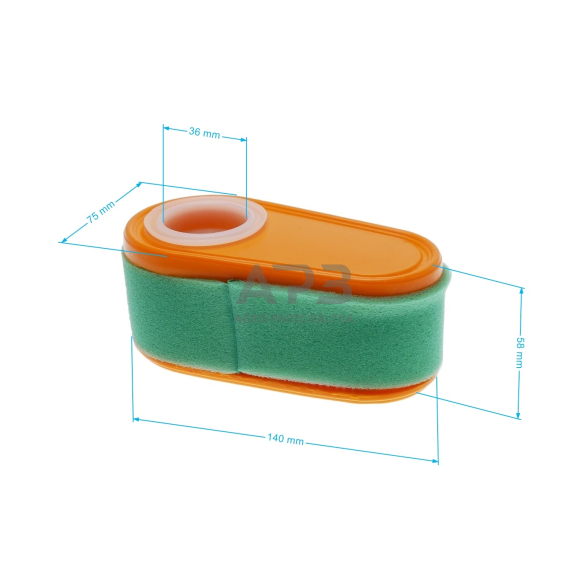 Oro filtras Briggs & Stratton DOV 800 , 825 , 850 , 875 Išmatavimai 140x70x55mm 795066 2