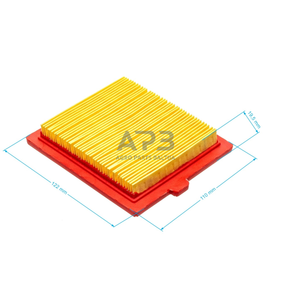 Oro filtras GGP STIGA 123x110x19,50 mm SV150 18550147/0, 185501470, 111-9169-01, 111916901 1