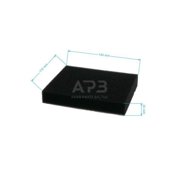 Oro filtras GGP STIGA 130x108x25 mm SV150, SV40, RV45 18550010, 18550011, 1111-9152-01, 1111915201 1