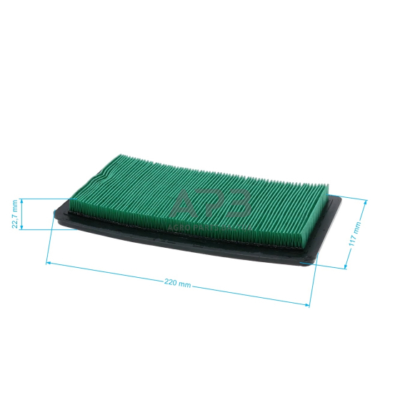 Oro filtras Honda GCV510, GCV520, GCV530, GXV530, 17211-Z0A-013, 17211Z0A013, 17211-ZOA-003, 17211ZOA003, išmatavimai 217 x 118 x 20,5 mm 4