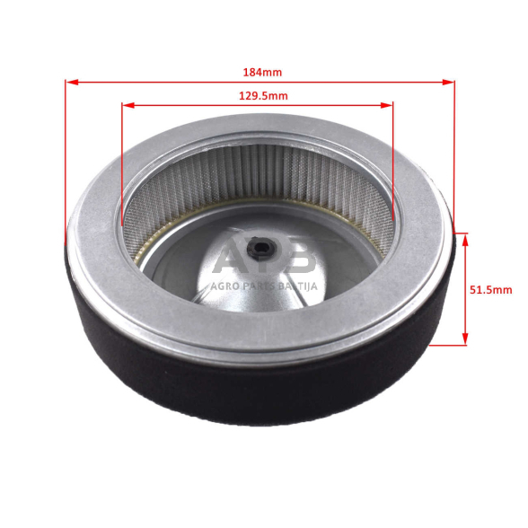 Oro filtras Honda GX630, GX660, GX690, 17210-Z6L-010, 17210Z6L010, 17210-Z6L-000, 17210Z6L000, išmatavimai 51 x 184 x 130 mm Oro filtras Honda GX630, GX660, GX690, 17210-Z6L-010, 17210Z6L010, 17210-Z6L-000, 17210Z6L000, išmatavimai 51 x 184 x 130 mm
