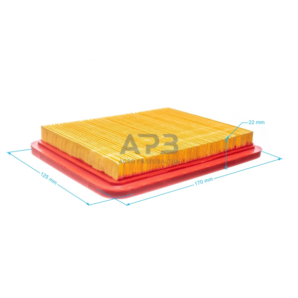 Oro filtras kiniškiems varikliams išmatavimai 170 x 127 x 24 mm 2