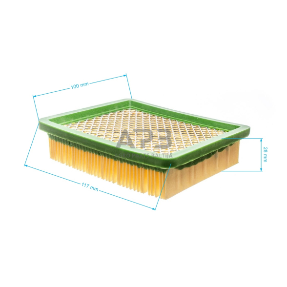 Oro filtras NAC, NGP, HECHT 115 x 100 x 30 mm T-475 T-575 T-675 2