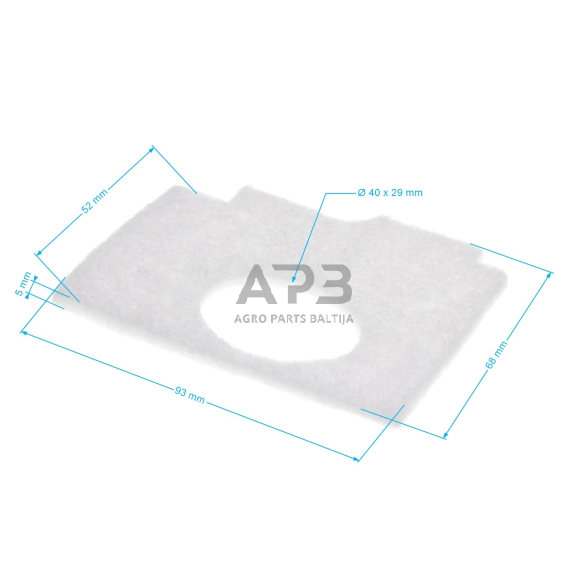 Oro filtras pjūklams STIHL MS170, MS170C, MS180 92x68x6 mm 1130 141 1700, 11301411700 1