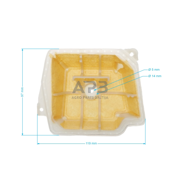 Oro filtras pjūklams STIHL MS341, MS361, MS361C 1135 120 1600, 11351201600 FELT 3