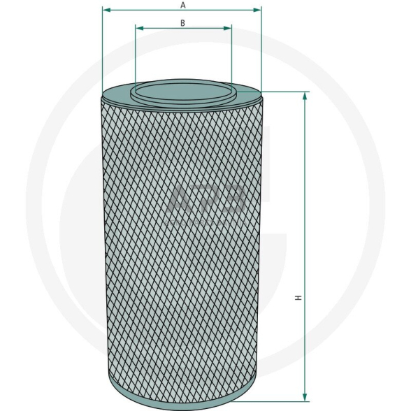 Oro filtras Yanmar 119808-12520, 11980812520, 1467472 1 Oro filtras Yanmar 119808-12520, 11980812520, 1467472 1