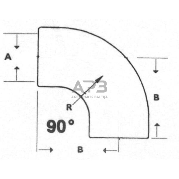Oro įsiurbimo žarna 90° Donaldson P121482 1