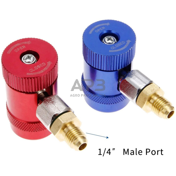 Oro kondicionierių R1234yf jungtys 1/4" su coliniu išoriniu sriegiu 2vnt. 1 Oro kondicionierių R1234yf jungtys 1/4" su coliniu išoriniu sriegiu 2vnt. 1