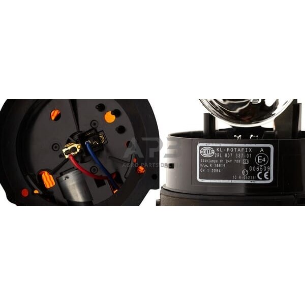 Oranžinis švyturėlis Halogen 24V Ø 130mm x 174mm Hella 2RL007337011 3 Oranžinis švyturėlis Halogen 24V Ø 130mm x 174mm Hella 2RL007337011 3