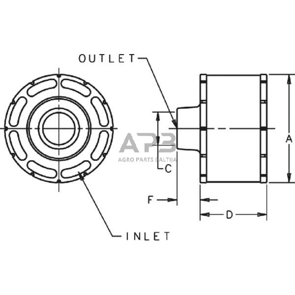 Oro filtras Donaldson C045001 2