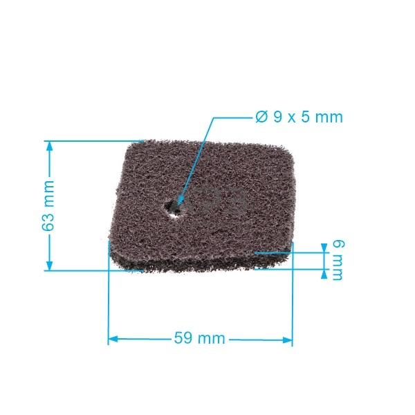 Oro filtras krūmapjovėms STIHL FS38, FS45, FS45C, FS45L, FS46, FS46C, FS55, FS55C, FS55R, FS55RC, FS55T, KM55, KM55C, KM55R, KM55RC, HS 45, FC 55, HL 45 4140 124 2800, 41401242800 1