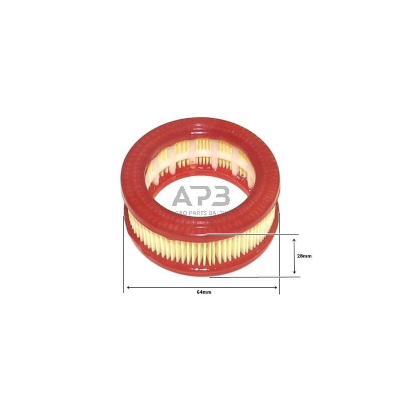 Oro filtras kiniškiems pjūklams 45 cc 64x45x28 mm raudonas R Oro filtras kiniškiems pjūklams 45 cc 64x45x28 mm raudonas R