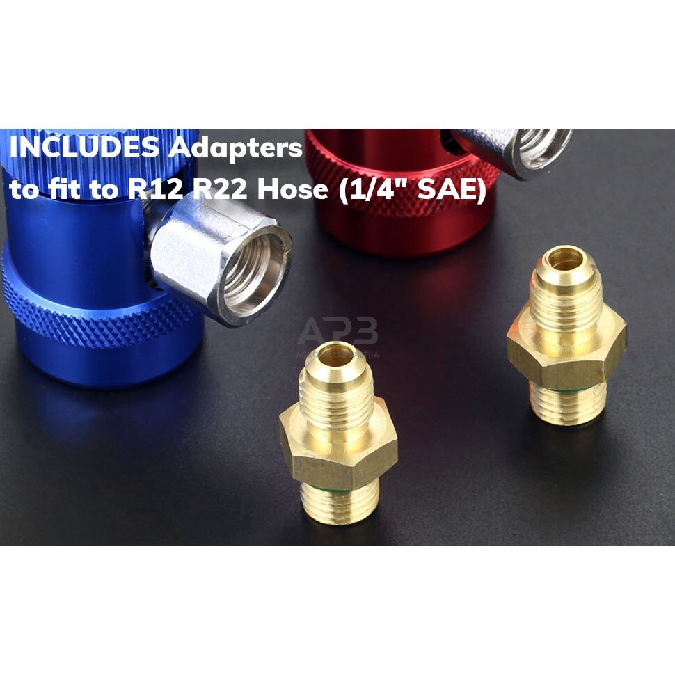 Oro kondicionierių R1234yf jungtys 1/4" su coliniu išoriniu sriegiu 2vnt. 6 Oro kondicionierių R1234yf jungtys 1/4" su coliniu išoriniu sriegiu 2vnt. 6