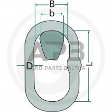 Ovalo formos kilpa 460WM013