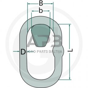 Ovalo formos kilpa 460WM013