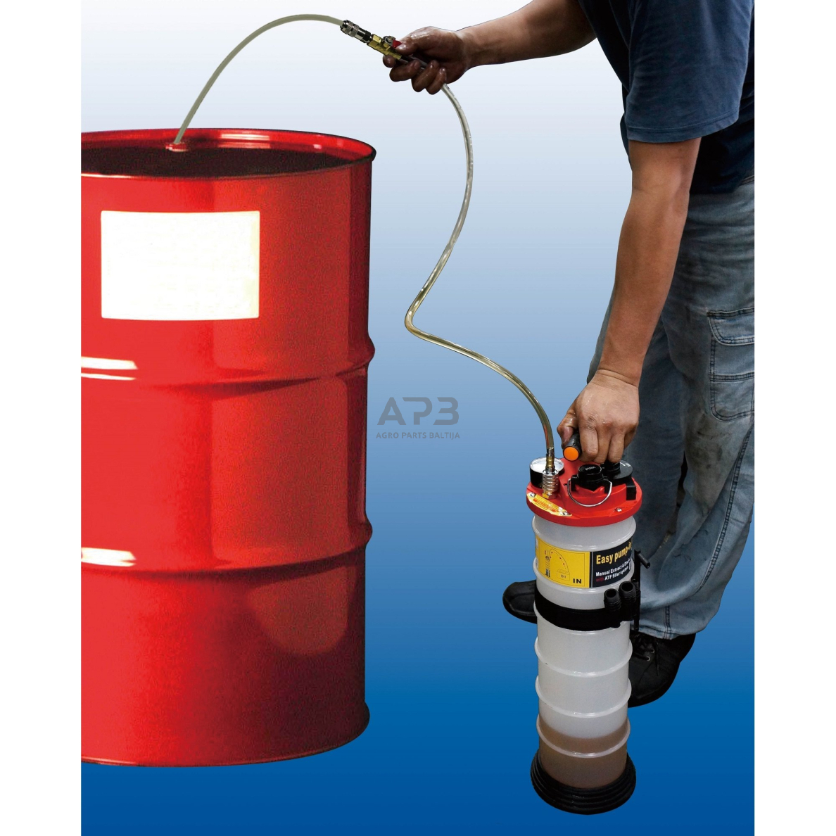 Pavarų dėžės tepalo keitimo įrenginys 6l su ATF adapterių rink. 1