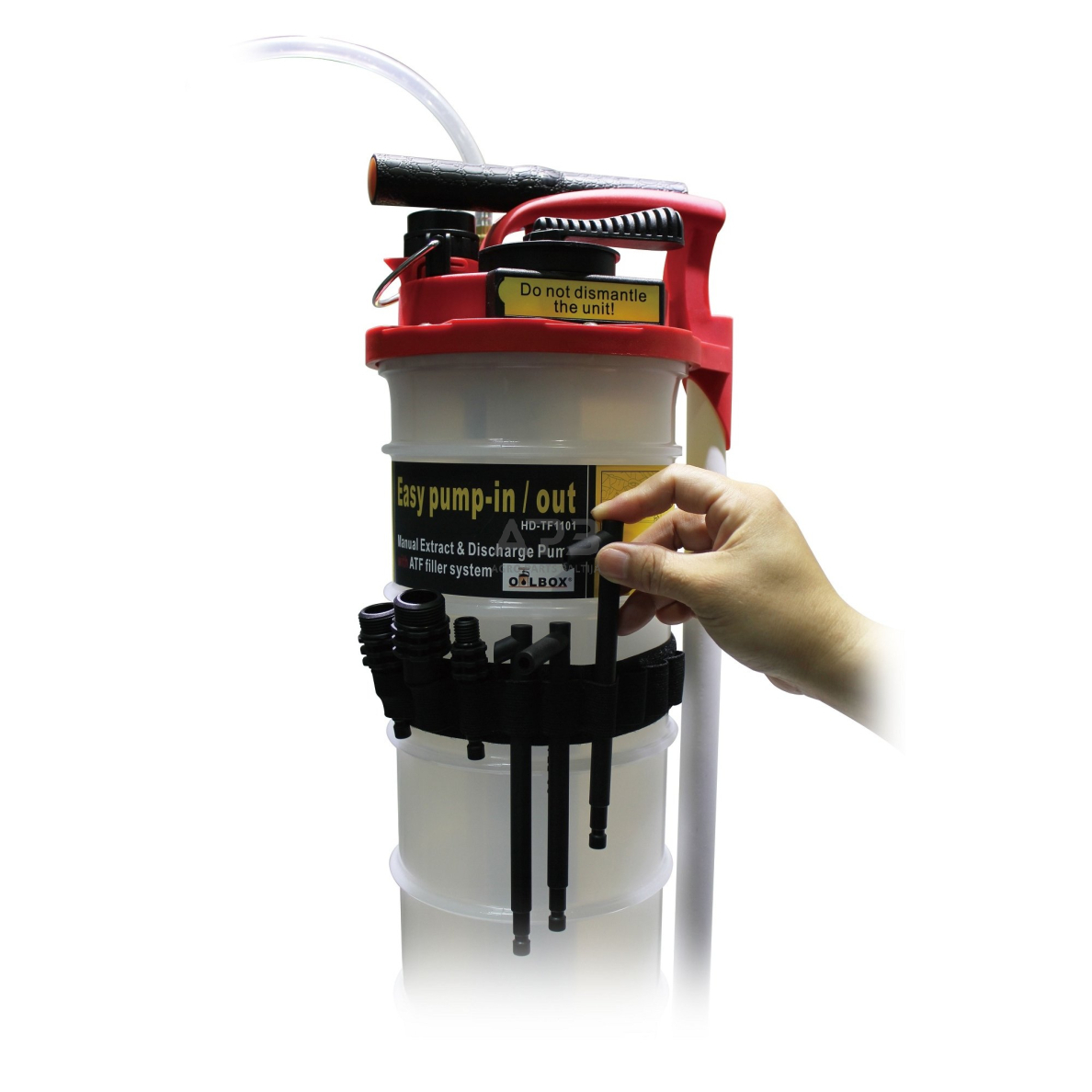 Pavarų dėžės tepalo keitimo įrenginys 6l su ATF adapterių rink. 4