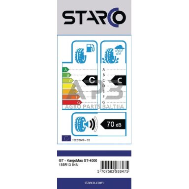 Padanga 155/80-13, GT-KargoMax, ST-4000, Starco 155R13