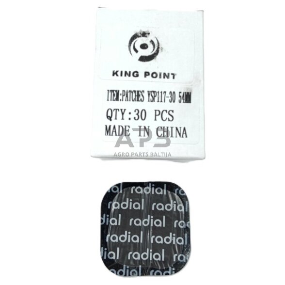 Padangų lopas kvadratinis 56mm (30vnt) 2
