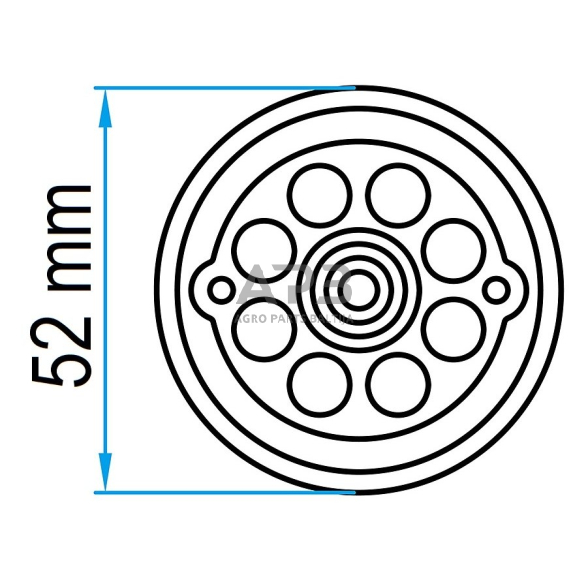 Padas guminis domkratui 52mm 1
