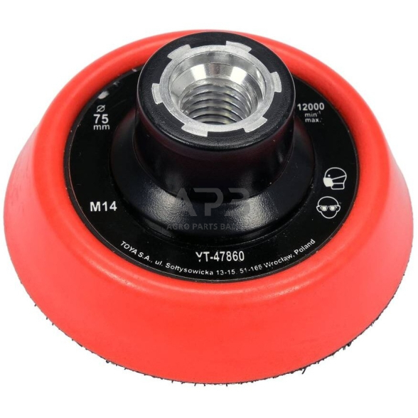 Padas kibus poliruokliui 75mm M14 Padas kibus poliruokliui 75mm M14