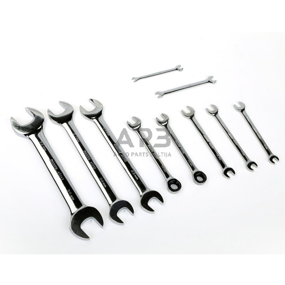 Padėklas. Veržliarakčių atvirais galais rinkinys 10vnt. 2 Padėklas. Veržliarakčių atvirais galais rinkinys 10vnt. 2