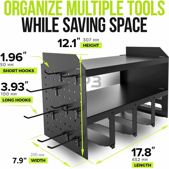 Pakabinama lentyna elektriniams įrankiams 452x200x307mm 1 Pakabinama lentyna elektriniams įrankiams 452x200x307mm 1