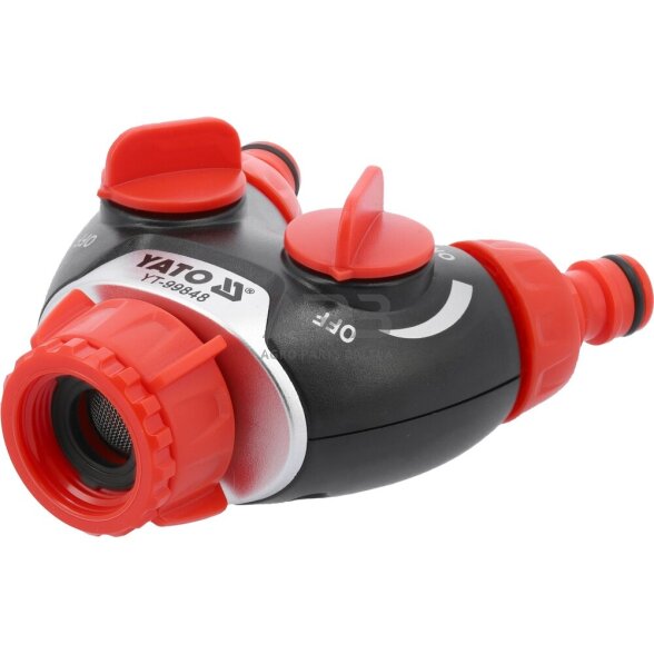 Paskirstytojas trišakis čiaupui-laistymo žarnai 3/4" - 1" 1