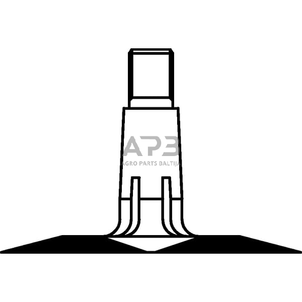 Padanga su kamera tiesiu ventiliu 4.00-8, V-47, 40086V47S 2