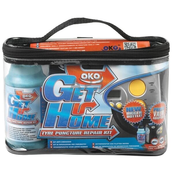 Padangų kompresoriaus ir sandariklio komplektas OKO WA8100 Padangų kompresoriaus ir sandariklio komplektas OKO WA8100