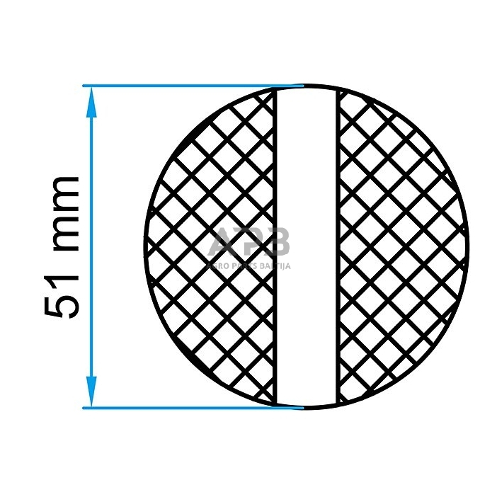 Padas guminis domkratui Ø51mm su išpjova pasitiprintas 3 Padas guminis domkratui Ø51mm su išpjova pasitiprintas 3
