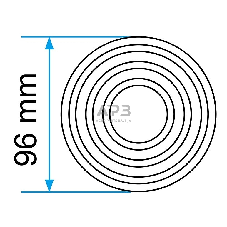Padas guminis domkratui 96mm 1 Padas guminis domkratui 96mm 1
