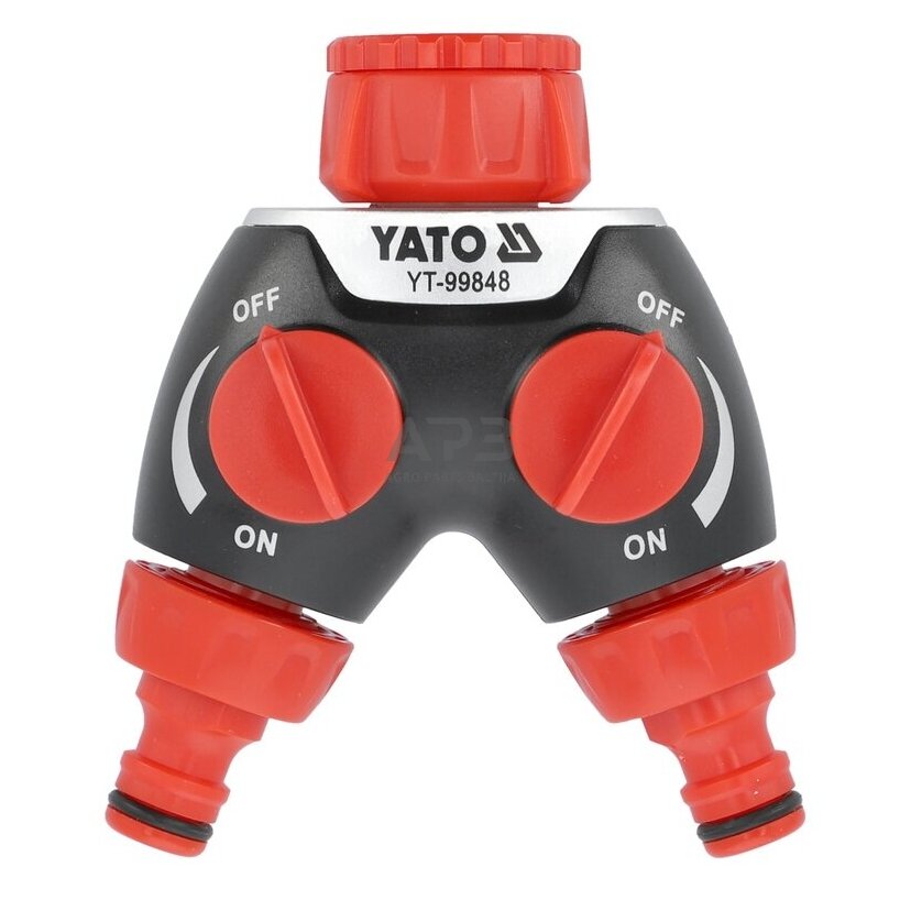 Paskirstytojas trišakis čiaupui-laistymo žarnai 3/4" - 1"