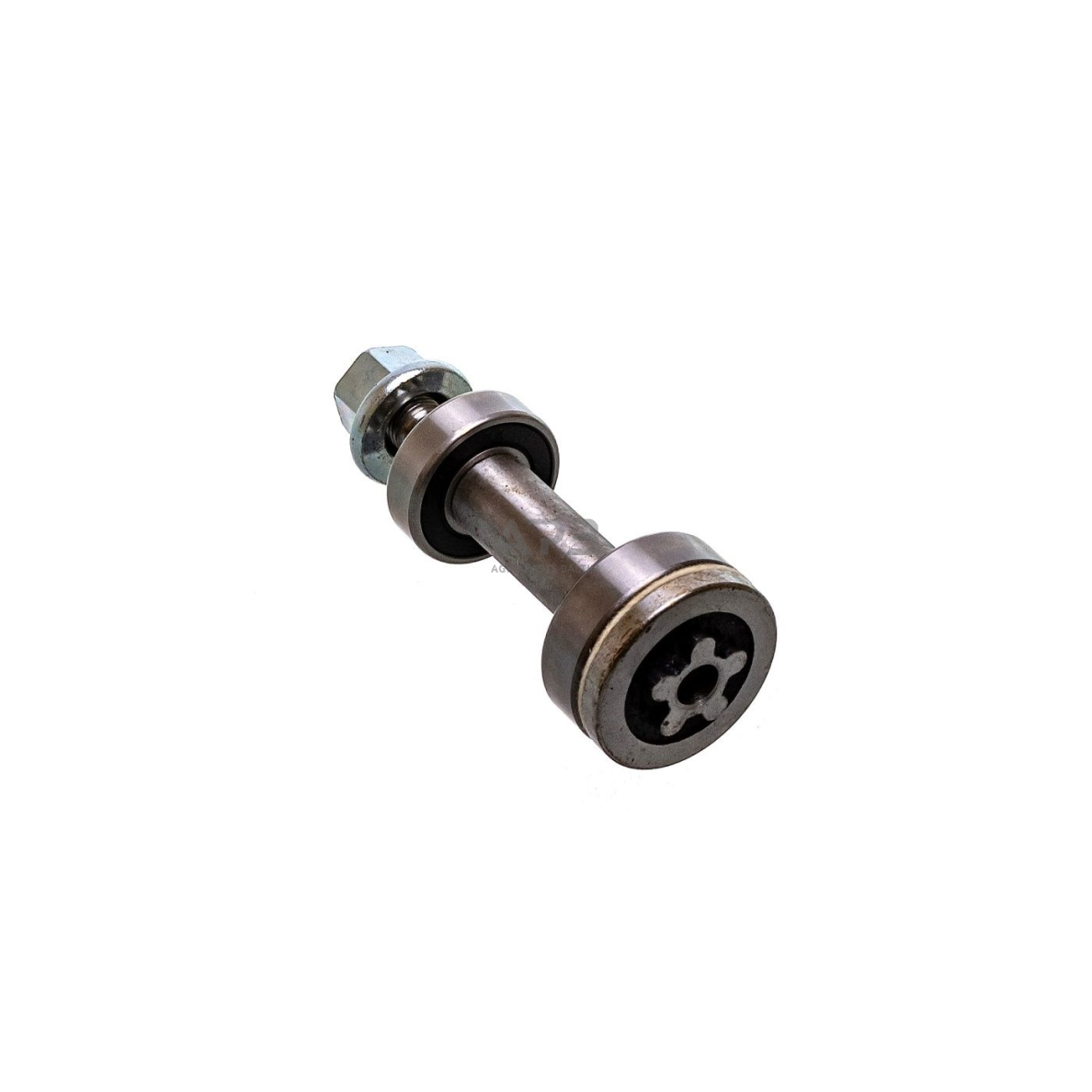 Peilio laikiklio velenas su guoliais Craftsman pjaunamosios plotis 38 (96 cm), 42 (107 cm). Dešinės pusės guoliavietė, penkiakampė žvaigždutė 126,80 mm 2 Peilio laikiklio velenas su guoliais Craftsman pjaunamosios plotis 38 (96 cm), 42 (107 cm). Dešinės pusės guoliavietė, penkiakampė žvaigždutė 126,80 mm 2