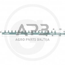 Peilis gyvatvorės žirklėms Stihl HS 72, HS 74, HS 75, HS 76, HS 80, HS 85, 42267106025, 42267106005 775,00 mm