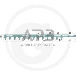Peilis gyvatvorės žirklėms Stihl HS 72, HS 74, HS 75, HS 76, HS8 0, HS 85, 42267106056, 42267106021, 42267106001 630,00 mm 1