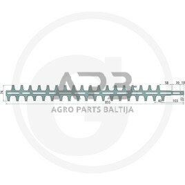 Peilis gyvatvorės žirklėms Stihl HS 75, HS 80, HS 85, 42267106061, 42267106031 855,00 mm 1