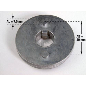 Peilio laikiklis Husqvarna R13C5, R213C, R215TX, R216, R216 AWD, R318, R320 AWD, Rider 11C, Rider 11R, Rider 13, Rider 13 AWD, Rider 13C, Rider 15C, Rider 16C 544 06 49-01, 544064901