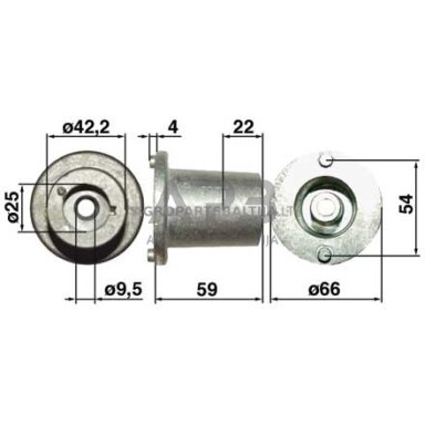 Peilio laikiklis Stiga Multiclip, Multiclip 46, Multiclip 51, Multiclip Pro 46, Multiclip Pro 51, Multiclip Pro 51 S, Pro 511 S, Tornado 51, Tornado 51 S, Tornado 51 SE, Tornado 90 1111-2142-01,1111214201, 1111-9067-01, 1111906701, 17-50206, 1750206