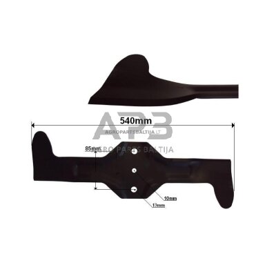 Peilis Jonsered 540 mm dešininis pjaunamosios plotis 42 ( 107 cm ) 532180425