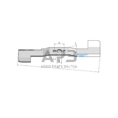 Peilių komplektas Stiga 377 mm ZT 3107 T, 1134-9210-02, 1134921002, 1134-9210-01, 1134921001 2