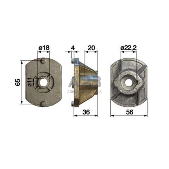 Peilio laikiklis Castel Garden S474L, Florica, Tornado B500S 89000003/0, 890000030, 122463015/0, 1224630150, 22463015/0, 22463255/1, 224632551, 22463015, 322463015/0 1 Peilio laikiklis Castel Garden S474L, Florica, Tornado B500S 89000003/0, 890000030, 122463015/0, 1224630150, 22463015/0, 22463255/1, 224632551, 22463015, 322463015/0 1